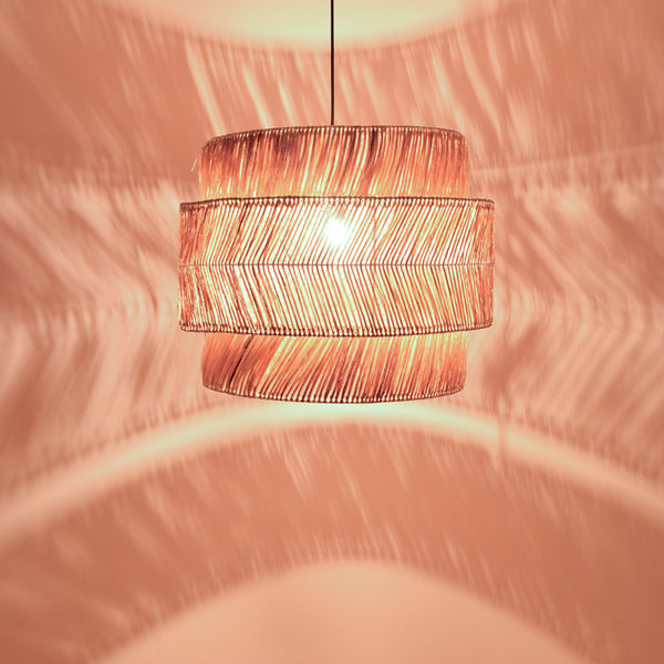 Lustra Zeniole abaca, Natural, 60x60x50 cm