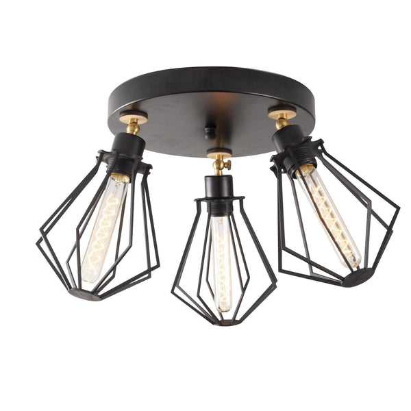 Lustra Zolva, Negru, 56x56x31 cm