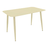 Masă aluminiu cu finisaj Champagne Vista, Aluminiu, 150x80x72 cm