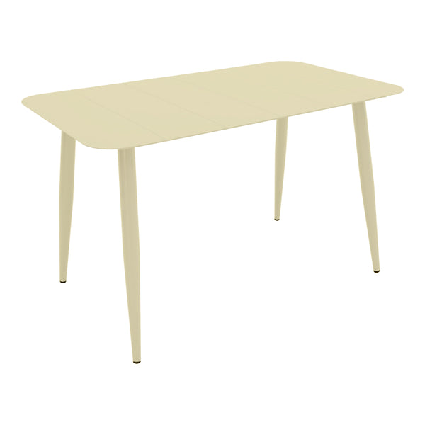 Masă aluminiu cu finisaj Champagne Vista, Aluminiu, 150x80x72 cm