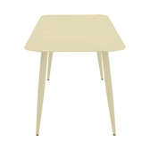 Masă aluminiu cu finisaj Champagne Vista, Aluminiu, 150x80x72 cm, detaliu produs