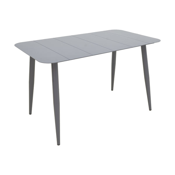 Masă Aluminiu Vista, Aluminiu, Antracit, 120x70x72 cm