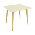mobilier de gradina Masă aluminiu Vista, șampanie, aluminiu, 80x80x72 cm
