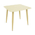 mobilier de gradina Masă aluminiu Vista, șampanie, aluminiu, 80x80x72 cm