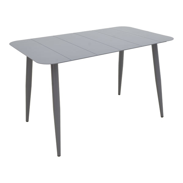 Masă aluminiu Vista, Stil Anthracit, Aluminiu, Antracit, 120x70x72 cm