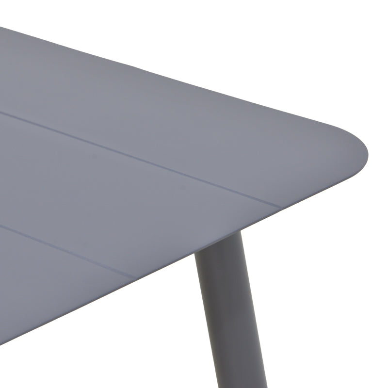 Masă aluminiu Vista, Stil Anthracit, Aluminiu, Antracit, 120x70x72 cm
