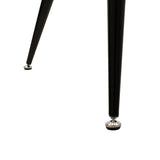 Masa Astrid, Negru - Natural - Transparent, 140x80x75 cm