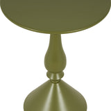 Măsuță auxiliară Lalou, Metal, Crem, 40x55 cm - Verde