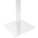Masă bar cu bază metalică, Stofan, metal, alb-negru, 45x45x108 cm