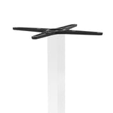 Masă bar cu bază metalică, Stofan, metal, alb-negru, 45x45x108 cm