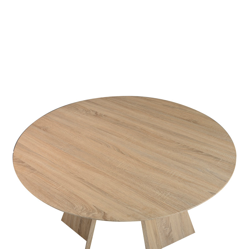Masa rotunda cu functie extensibila Bibble, Nuc, 120x76 cm - Natur