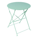 Set masa bistro pliabila, 3 piese, Metal, 60x71 cm - Verde