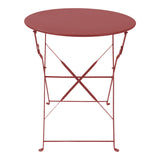 Masa Bistro pliabila, Metal, 60x71 cm - Teracota
