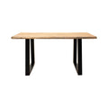 Masa Boho Miles, Lemn de salcam grosime 2 cm, Natural, 140x80x76 cm, detaliu produs
