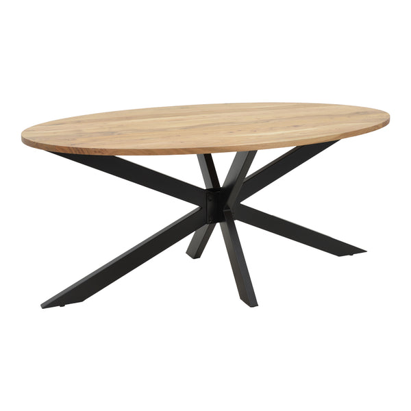 Masa Bonre din lemn masiv de acacia, Natural, 175x96x76 cm