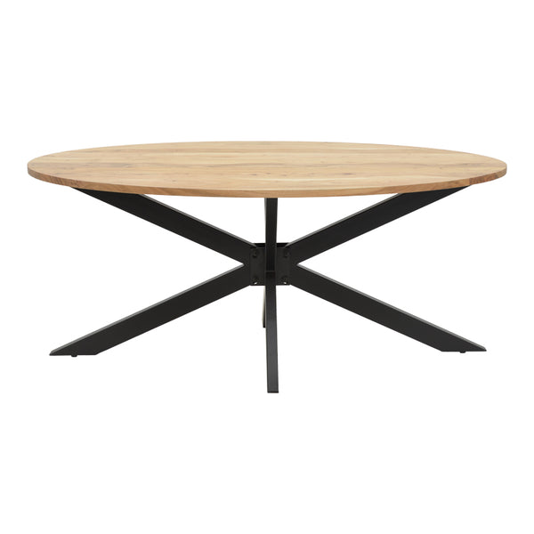 Masa Bonre din lemn masiv de acacia, Natural, 175x96x76 cm
