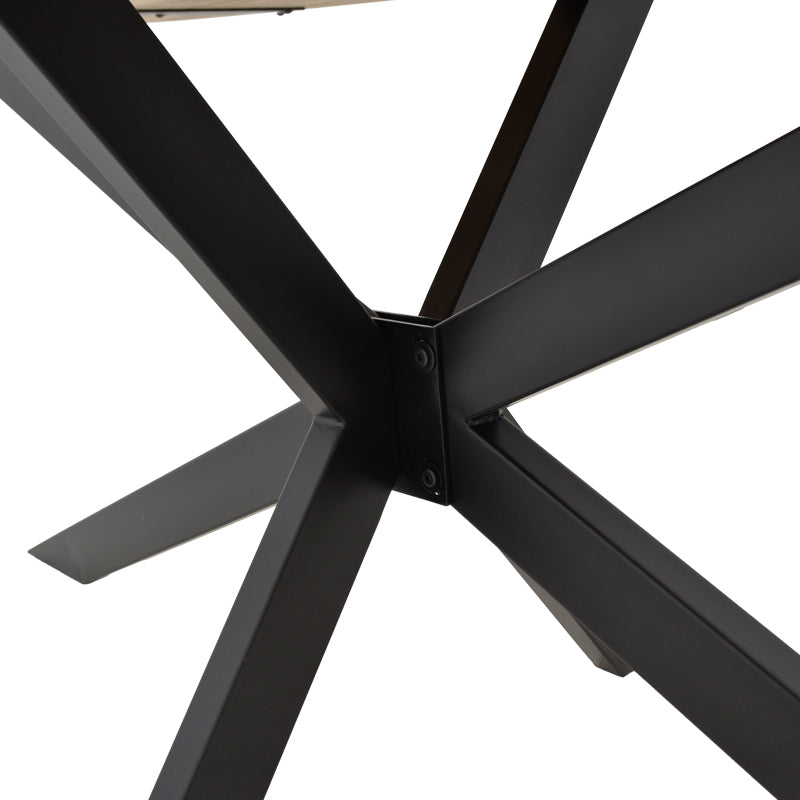 Masa Bonre din lemn masiv de acacia, Natural, 175x96x76 cm