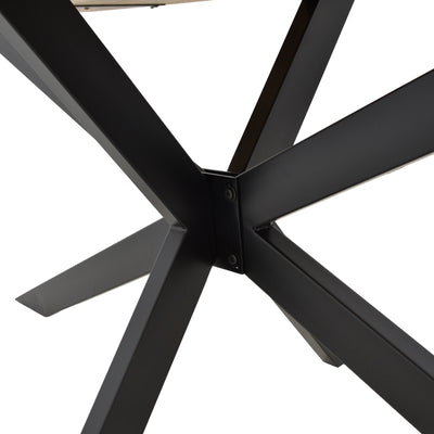 Masa Bonre din lemn masiv de acacia, Natural, 175x96x76 cm, foto produs 6