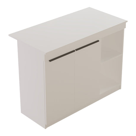 Masa-bucatarie cu blat, Alb, 120x60x88 cm
