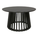 Masă cafea Domonic, Negru, 80x45 cm