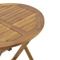 Masa Capruva pliabila lemn Natural de salcam, D70x74 cm, perspectiva suplimentara