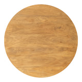Masa Charmy, lemn de mango solid, Natur, 130x76 cm