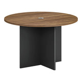 Masa conferinte profesionala cu design Oscar, Lemn, Nuc-Antracit, 150x76 cm