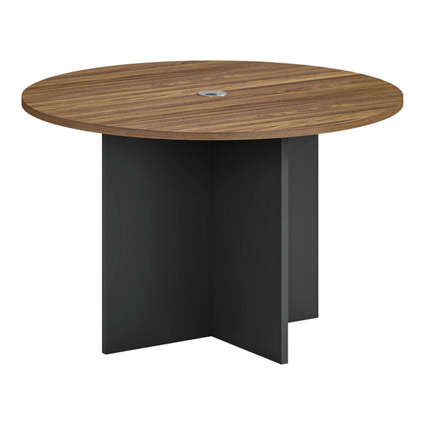 Masa conferinte profesionala cu design Oscar, Lemn, Nuc-Antracit, 150x76 cm
