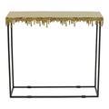Masa Consolă Bulco metal, auriu-negru, 80x28x72 cm, imagine suplimentara