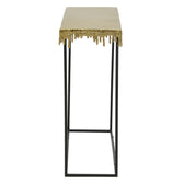 Masa Consolă Bulco metal, auriu-negru, 80x28x72 cm, detaliu produs