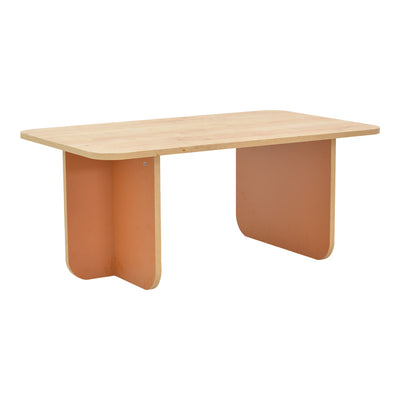 masuta de cafea Masa cu aspect stejar-caramida Boca, Lemn, 100x60x42 cm