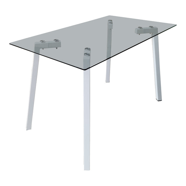 Masa dining Titta, Sticla si metal, 120x70x75 cm