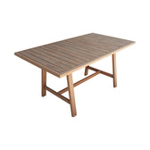 mobilier de gradina Masă cu design natural Malibu, Lemn Masiv de Acacia, 160x90x75 cm