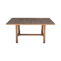 Masă cu design natural Malibu, Lemn Masiv de Acacia, 160x90x75 cm, imagine suplimentara
