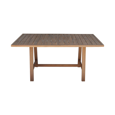 Masă cu design natural Malibu, Lemn Masiv de Acacia, 160x90x75 cm, imagine suplimentara