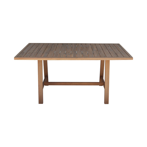 Masă cu design natural Malibu, Lemn Masiv de Acacia, 160x90x75 cm