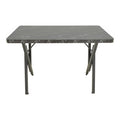 Masă cu efect de marmură neagră Vertex, Metal, negru, 110x70x72 cm, imagine suplimentara