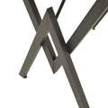 Masă cu efect de marmură neagră Vertex, Metal, negru, 110x70x72 cm, foto produs