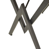 Masă cu efect de marmură neagră Vertex, Metal, negru, 110x70x72 cm, foto produs