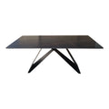 Masa cu finisaj de marmura neagra, metal, 180x90x75 cm, imagine suplimentara