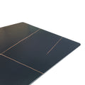 Masa cu finisaj de marmura neagra, metal, 180x90x75 cm, perspectiva suplimentara