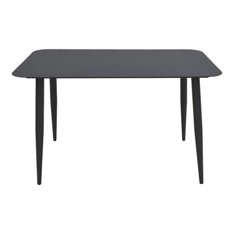 Masă de aluminiu Vista, Negru, 150x80x72 cm