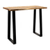 Masa de bar Miles Boho, Lemn masiv, Grosime 3 cm, Natural, 120x53x97 cm