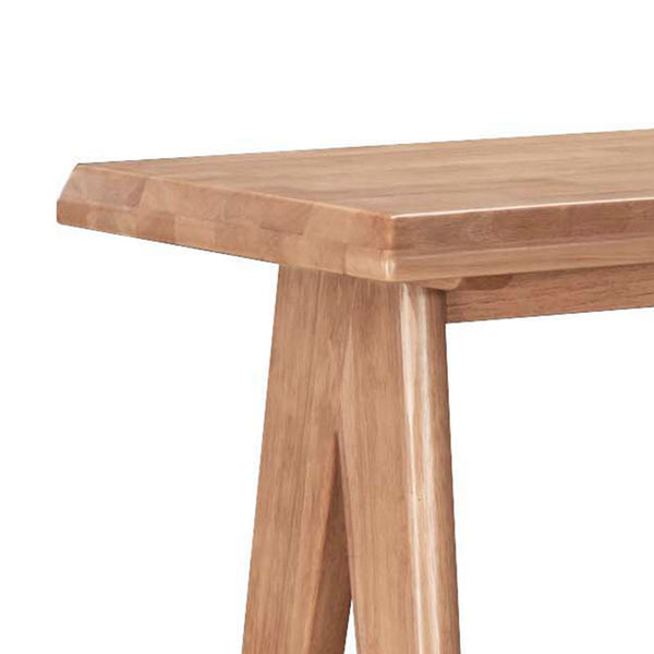 Masa de bar Winslow din lemn de arbore de cauciuc, nuc, 120x45x100 cm