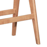 Masa de bar Winslow din lemn de arbore de cauciuc, nuc, 120x45x100 cm
