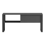 Masa de cafea Bendon, Pal melaminat si metal, 100x60x45 cm - Antracit-Negru