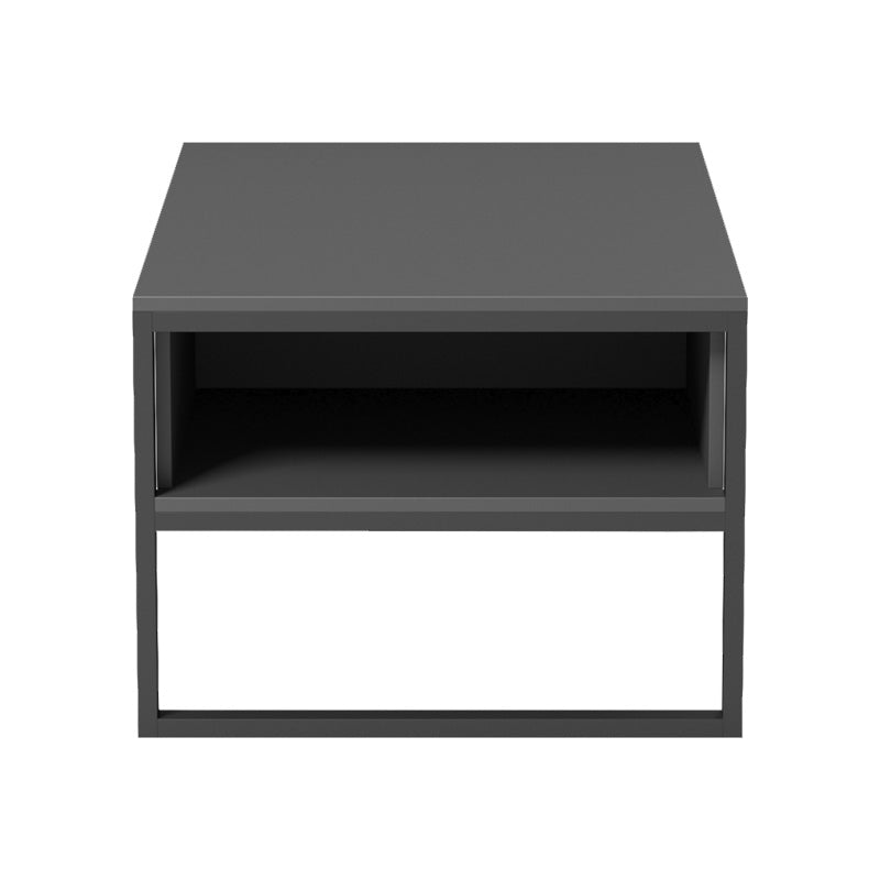Masa de cafea Bendon, Pal melaminat si metal, 100x60x45 cm - Antracit-Negru