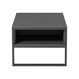 Masa de cafea Bendon, Pal melaminat si metal, 100x60x45 cm - Antracit-Negru