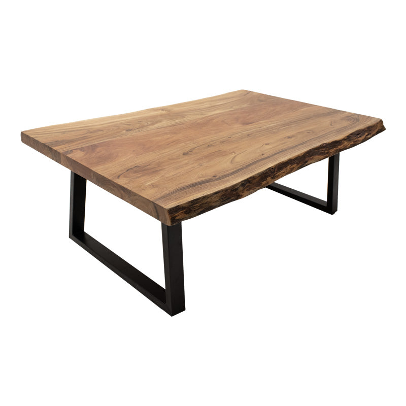 Masa de cafea Boho Miles, Lemn de salcam, Natural, 115x60x45 cm, perspectiva suplimentara