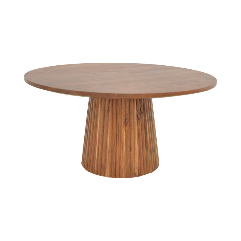 Masa de cafea Canicule II, lemn de acacia solid, nuanta, nuc, 80x40 cm